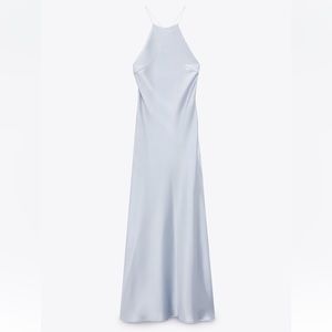 Zara SATIN DRESS WITH SPAGHETTI STRAPS